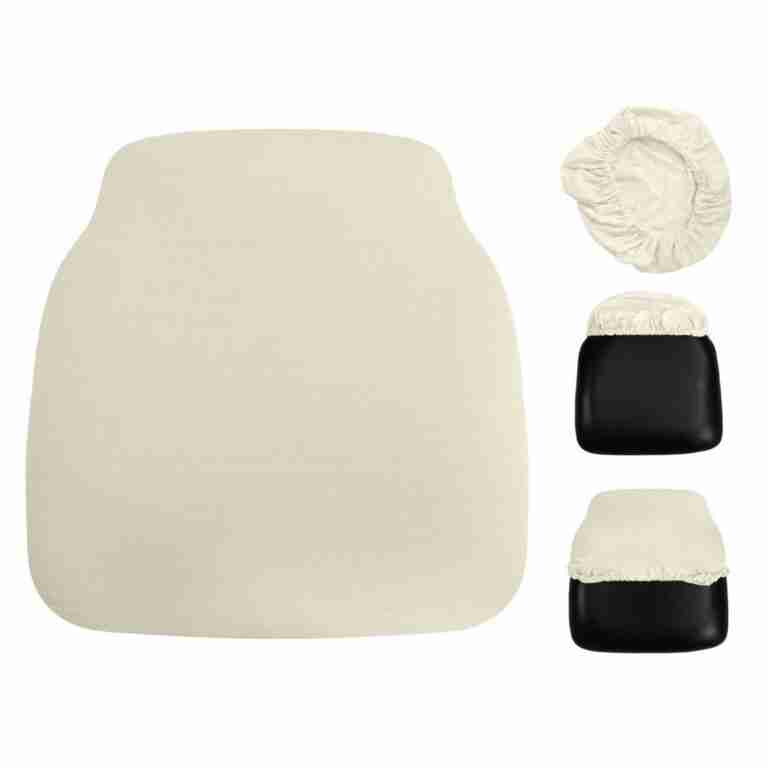 Ivory Spandex Cover for Panel Cushions | Rental