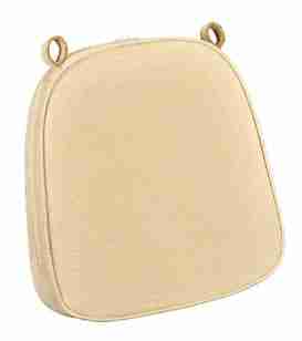 Ivory with Ivory Piping 2.5″ Thick Chair Cushion – World’s Best Cushions | Rental