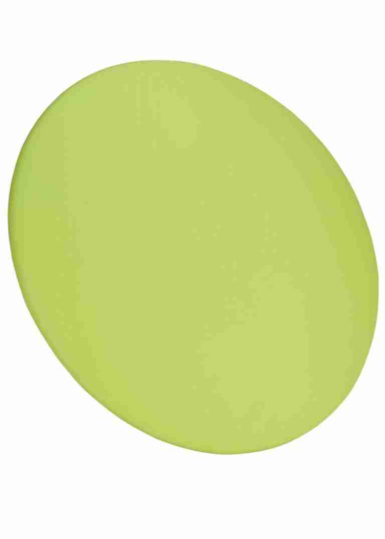 Lime Green Round Vinyl Panel Back Cushion | Rental